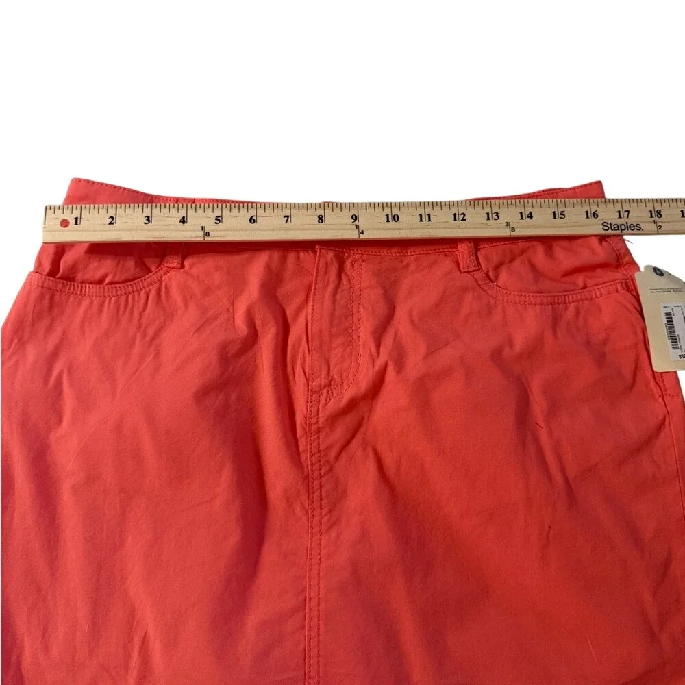 St‎ John's Bay Skort Womens 10 Georgia Peach Coral Pink Casual Mini Skirt Shorts